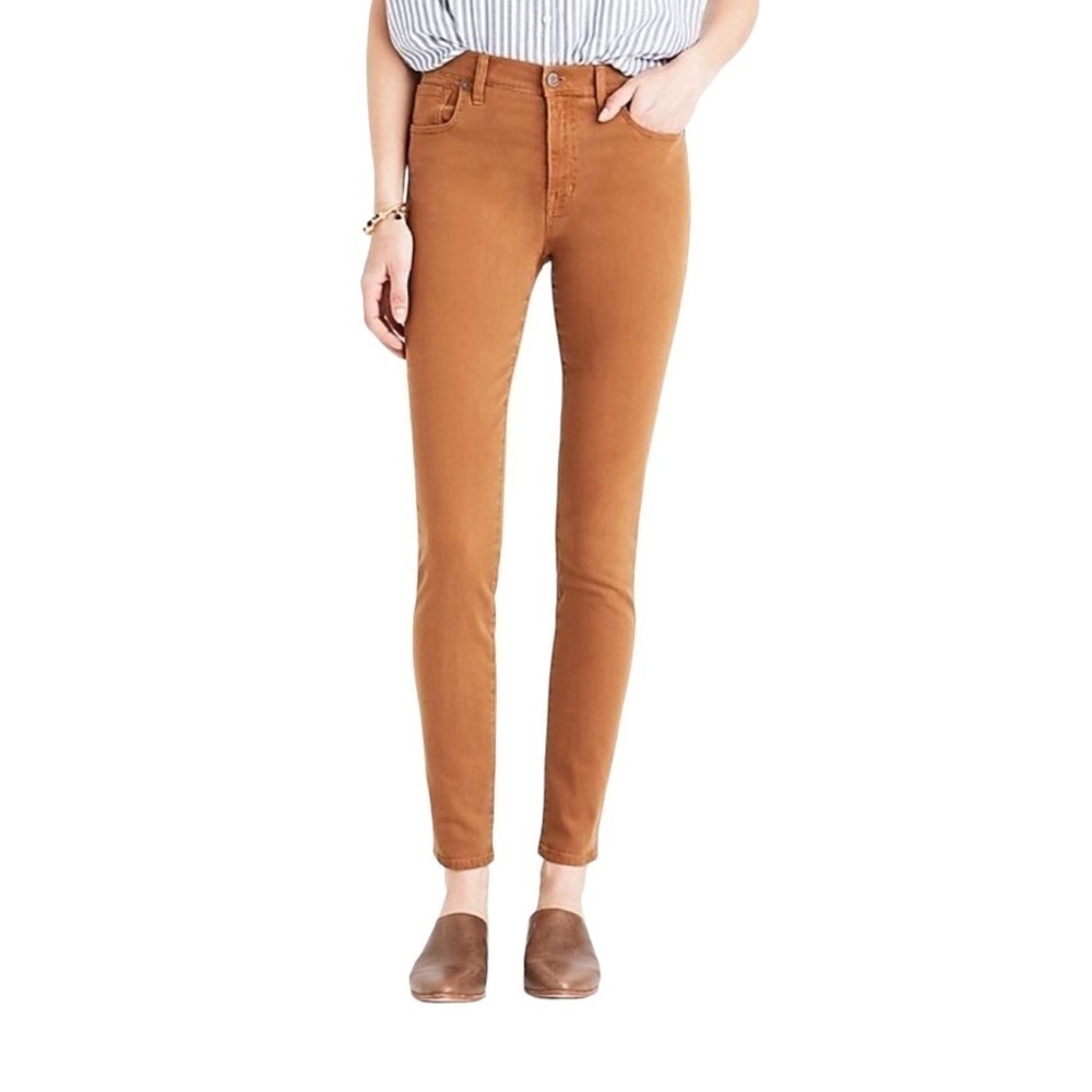 Madewell 9” High-Rise Skinny Jeans Size 26  Brown